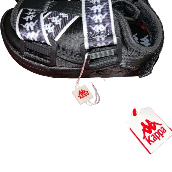 Kappa 222 Banda Mitel 2 Sandals black unisex child kid sandals size 10 - Picture 2 of 4